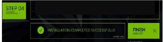 Figura 12 Capitulo 2.1: Instalación completada